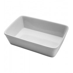 Refratário 20cm Por 15,5cm Por 5cm De Porcelana Linea Branco